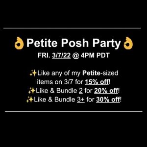 Petite Posh Party 9/8/23